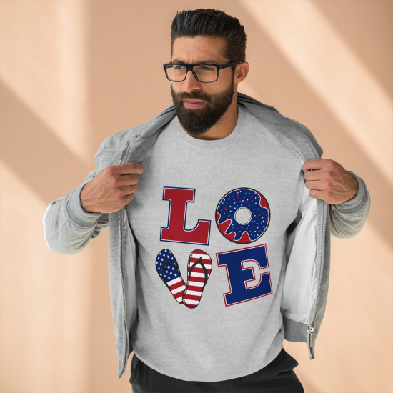 Patriotic Love Long-Sleeve Tee