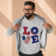Patriotic Love Long-Sleeve Tee